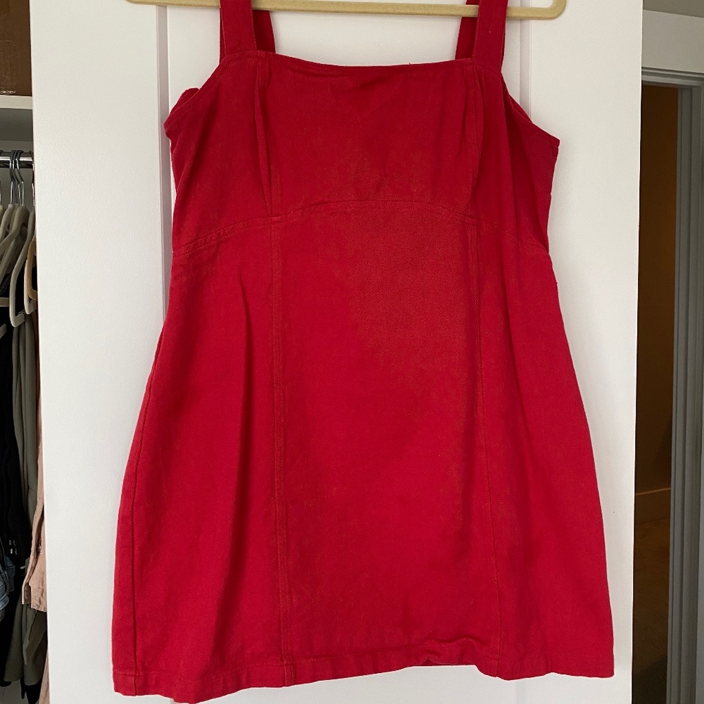 Kendall Lane Red Open Back Dress